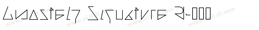 Amostely Signature R字体转换
